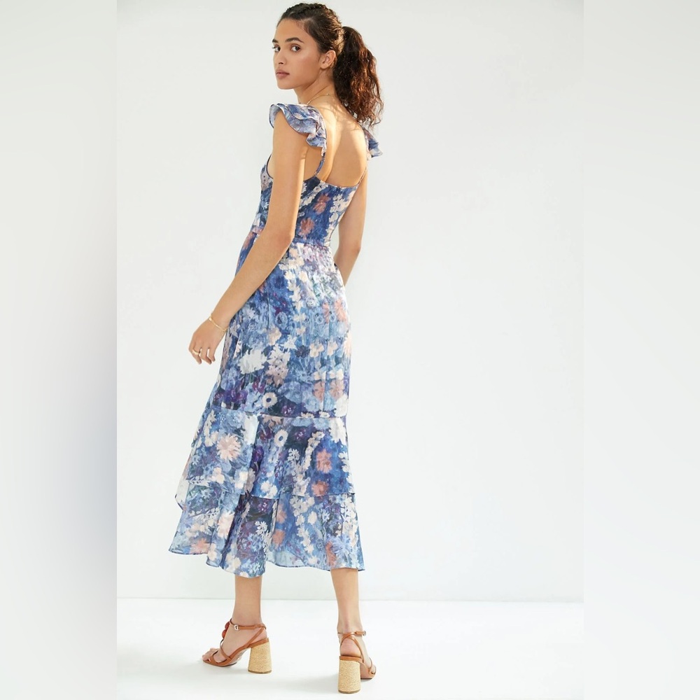 NWT HUTCH Anthropologie Ruffled Midi Dress - Picture 7 of 12